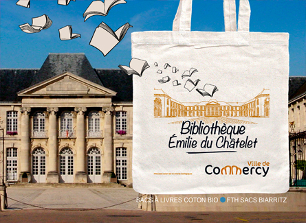 Sac Bibliothèque Médiathèque Biarritz - Margaux Motin